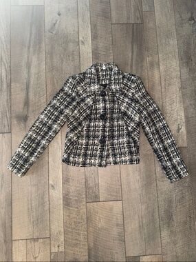 CAbi Black & White Tweed Jacket *NWOT*